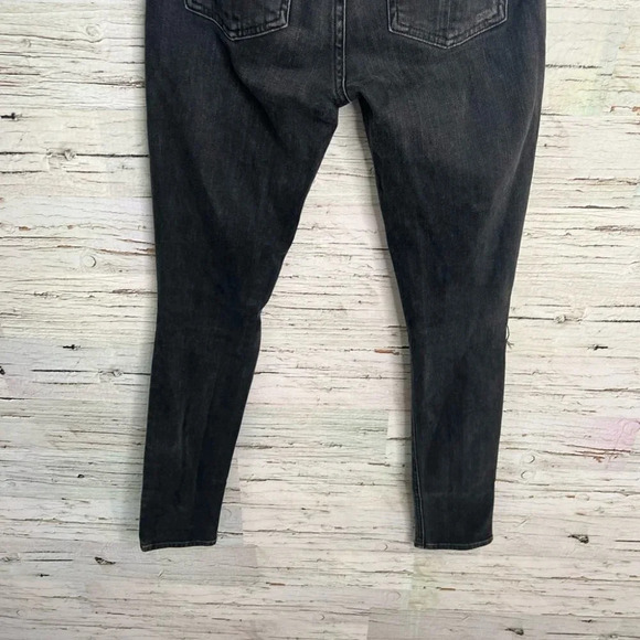 Rag & Bone Rock w/ Holes Skinny Jeans Women's Size 25 Black Distressed Stretch - Picture 9 of 9